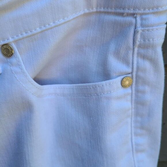 Talbots White Flawless Petal Pusher Jeans no Cuffs size 8P - Picture 7 of 11